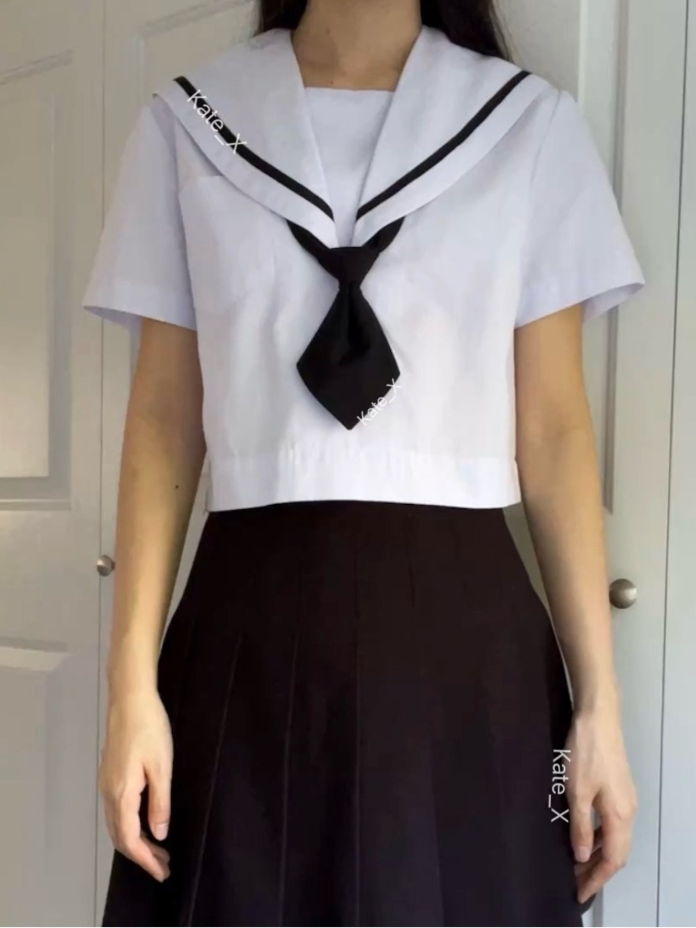 Japanese High School Summer Uniform Sailor Top